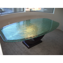 Boat shape sweep top

	over stone base